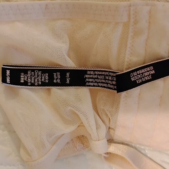 Victoria’s Secret Women's Beige Very Sexy Long Line Bustier Push-Up Bra Size 36C - Picture 8 of 8